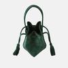 The Common Knowledge Mini Prism Suede Bag - Emerald - Thumbnail 7