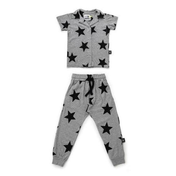 KIDS Nununu Star Snap Loungewear - GRAY KIDS Nununu Star Snap Loungewear - GRAY