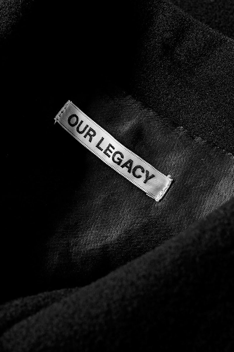 OUR LEGACY LOAN JACKET - BLACK MELTON | Garmentory