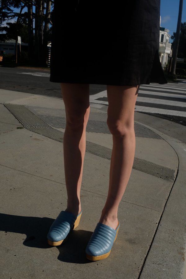 Beklina Ribbed Clog - Sky Beklina Ribbed Clog - Sky