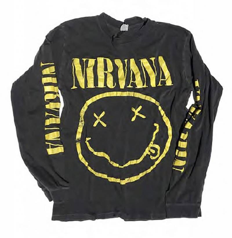 【DISCERNMENT】Pigment Nirvana Vintage Long-Sleeved T-Shirt Nirvana - “Sliver” - Gray Shirt - Long Sleeve - No Tag | eBay