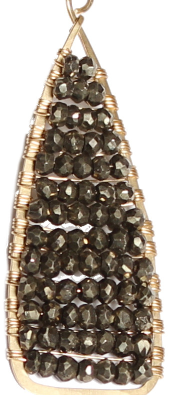 Pyrite Wrapped Earrings Pyrite Wrapped Earrings