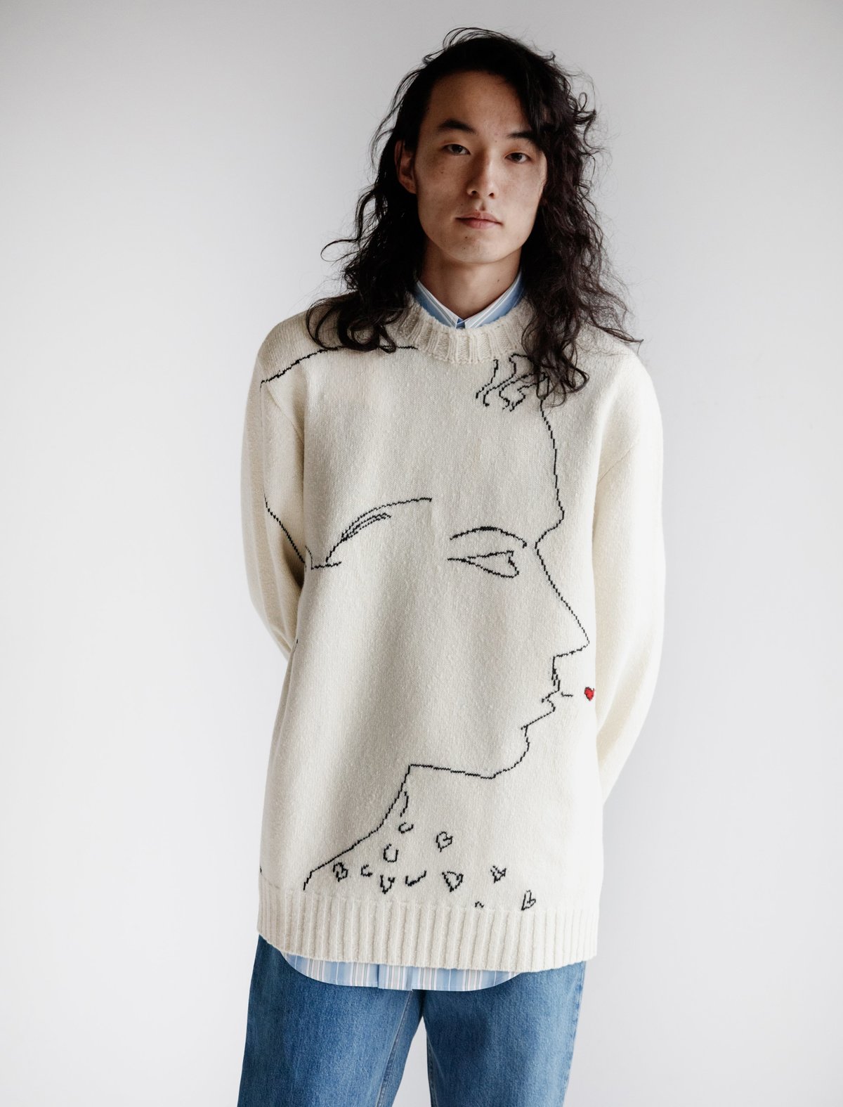 Calvin Klein Andy Warhol Foundation Wool Intarsia Knit | Garmentory