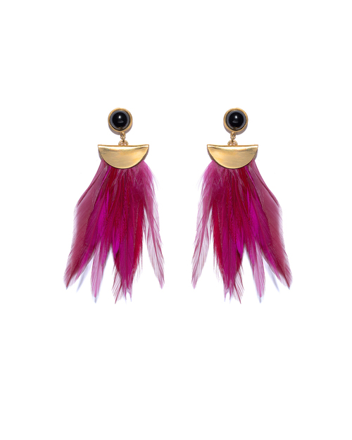 Lizzie Fortunato Pink Parrot Earrings Lizzie Fortunato Pink Parrot Earrings