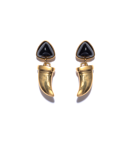 Lizzie Fortunato Onyx Talisman Earrings Lizzie Fortunato Onyx Talisman Earrings