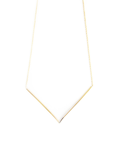 Gabriela Artigas V Necklace in 10K Yellow Gold Gabriela Artigas V Necklace in 10K Yellow Gold