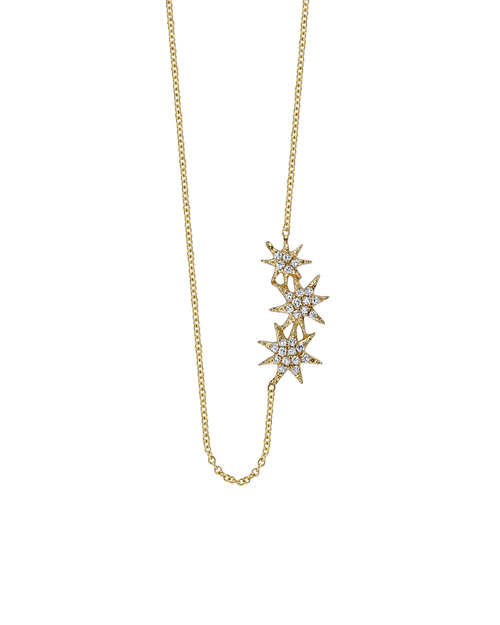 Gabriela Artigas Pave Shooting Star Necklace in 14K Yellow Gold Gabriela Artigas Pave Shooting Star Necklace in 14K Yellow Gold