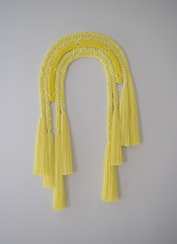 Karen Gayle Tinney One of a Kind Wall Hanging #543 - yellow Karen Gayle Tinney One of a Kind Wall Hanging #543 - yellow