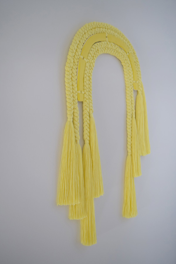 Karen Gayle Tinney One of a Kind Wall Hanging #543 - yellow Karen Gayle Tinney One of a Kind Wall Hanging #543 - yellow