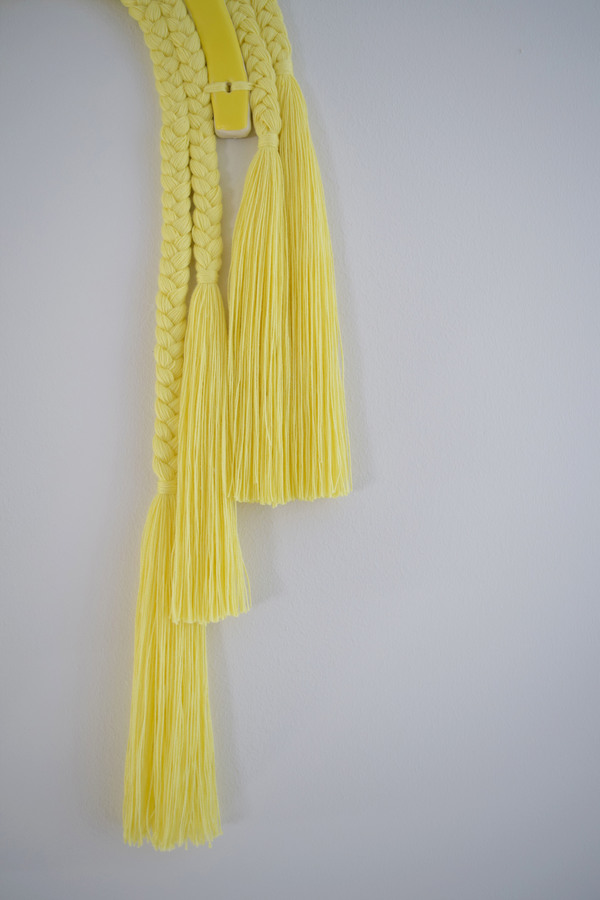 Karen Gayle Tinney One of a Kind Wall Hanging #543 - yellow Karen Gayle Tinney One of a Kind Wall Hanging #543 - yellow