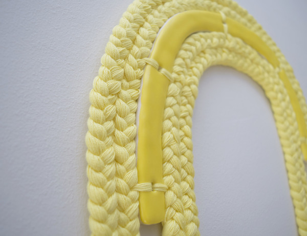 Karen Gayle Tinney One of a Kind Wall Hanging #543 - yellow Karen Gayle Tinney One of a Kind Wall Hanging #543 - yellow