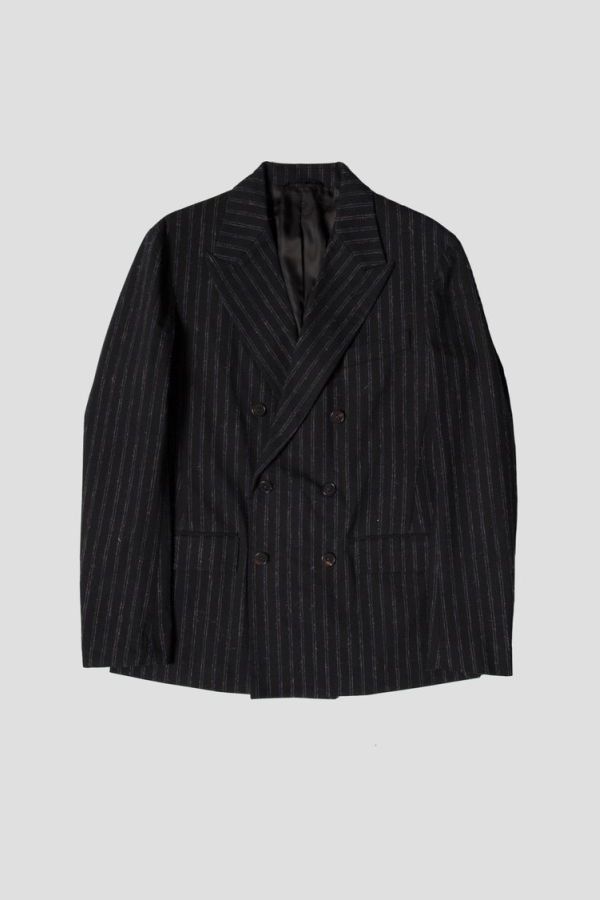 Kapatid NYC MENS DOUBLE BREASTED JACKET - CHALK STRIPES
