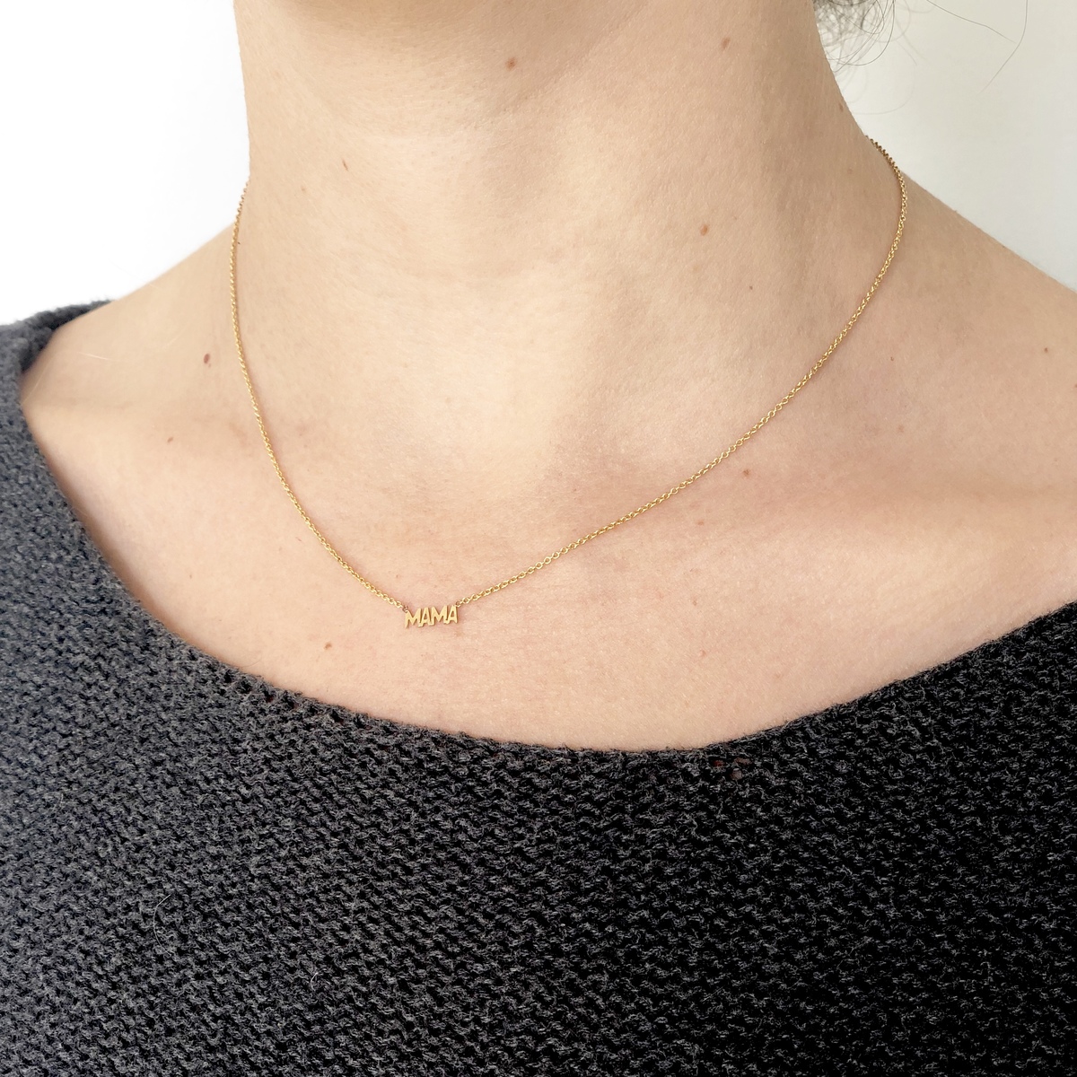 May Martin Fine MAMA Necklace - 14k Gold - Image 2 of 2