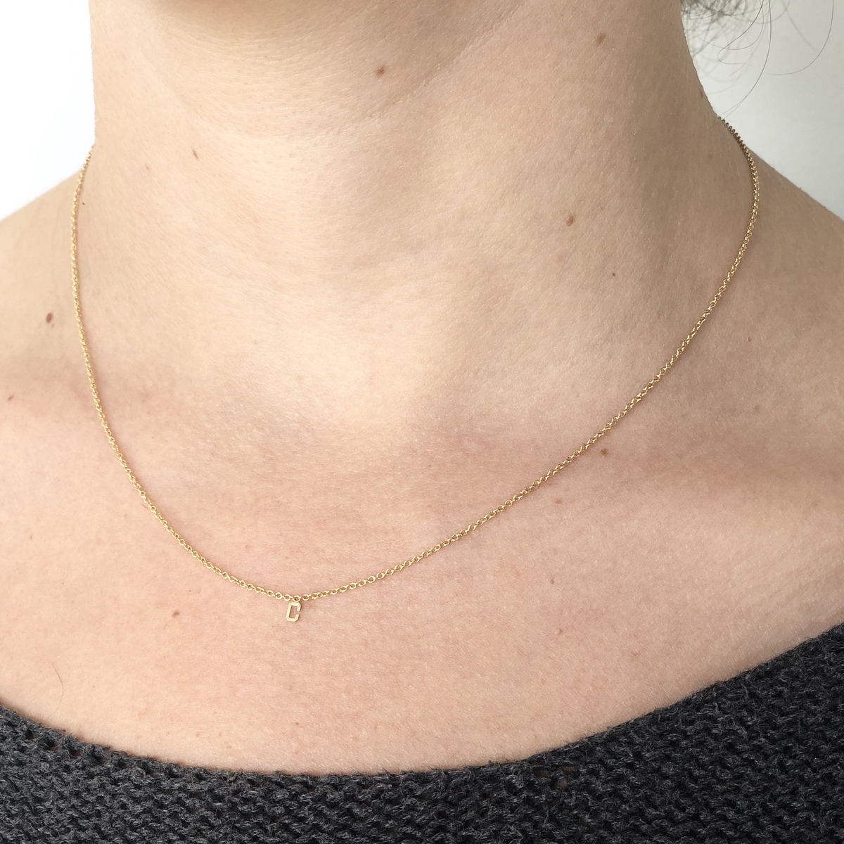 May Martin Fine Initial Necklace - 14k Gold - Image 2 of 2