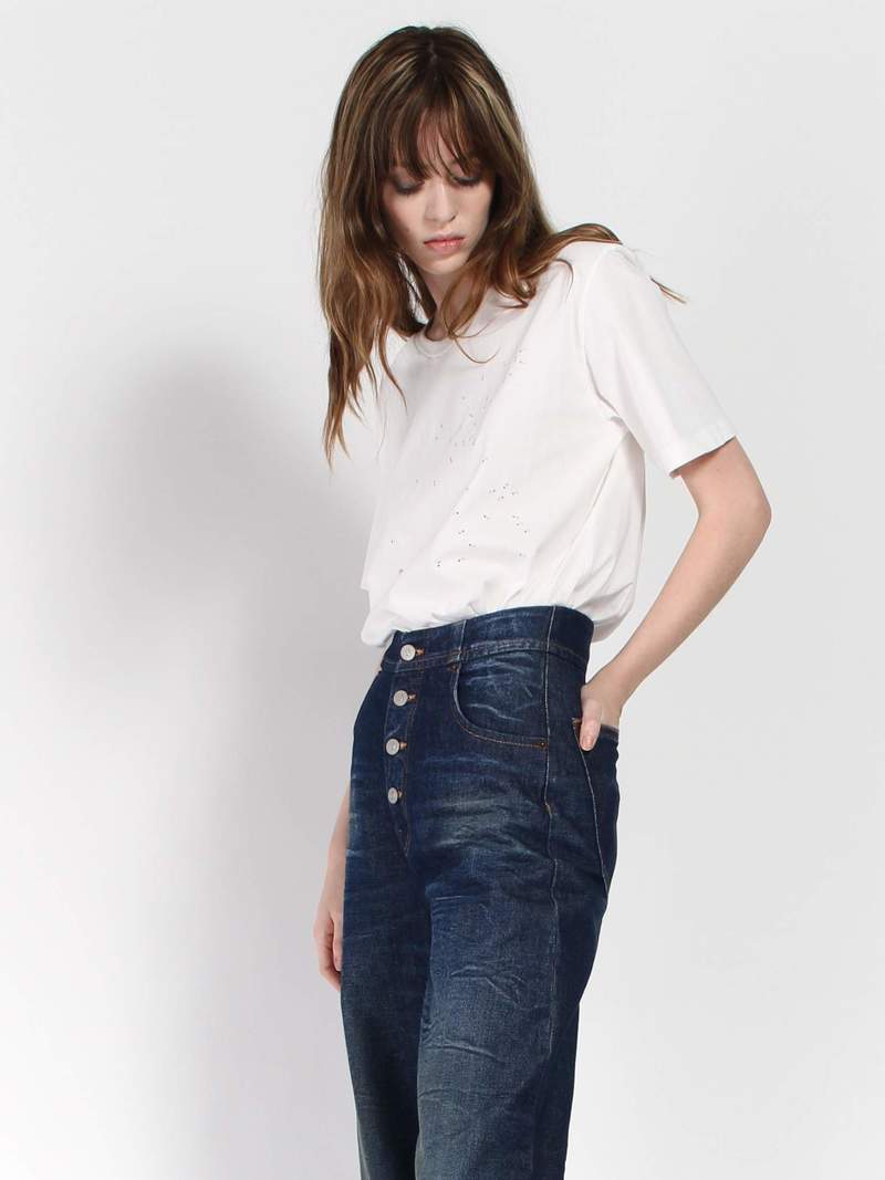 MM6 Maison Margiela Connect the Dots Tee - White | Garmentory