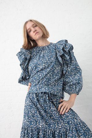 ulla johnson indigo batik