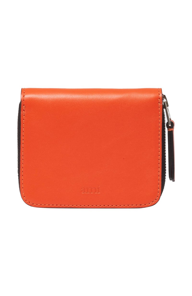 AMI Leather Zip Wallet - Orange | Garmentory