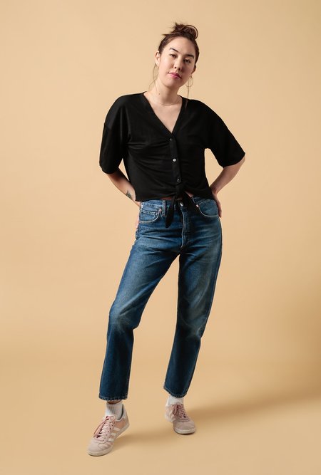 charlotte crop high rise straight in wish