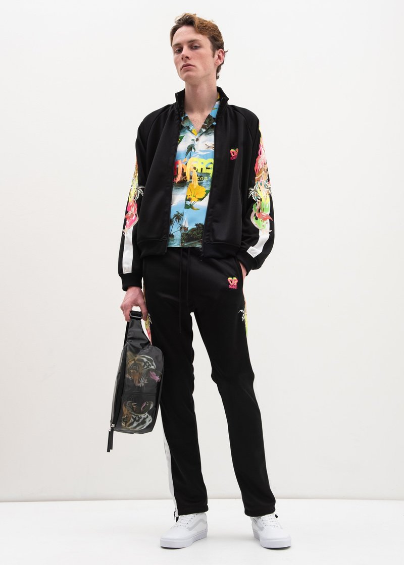 Doublet Chaos Embroidery Track Pants - Black | Garmentory