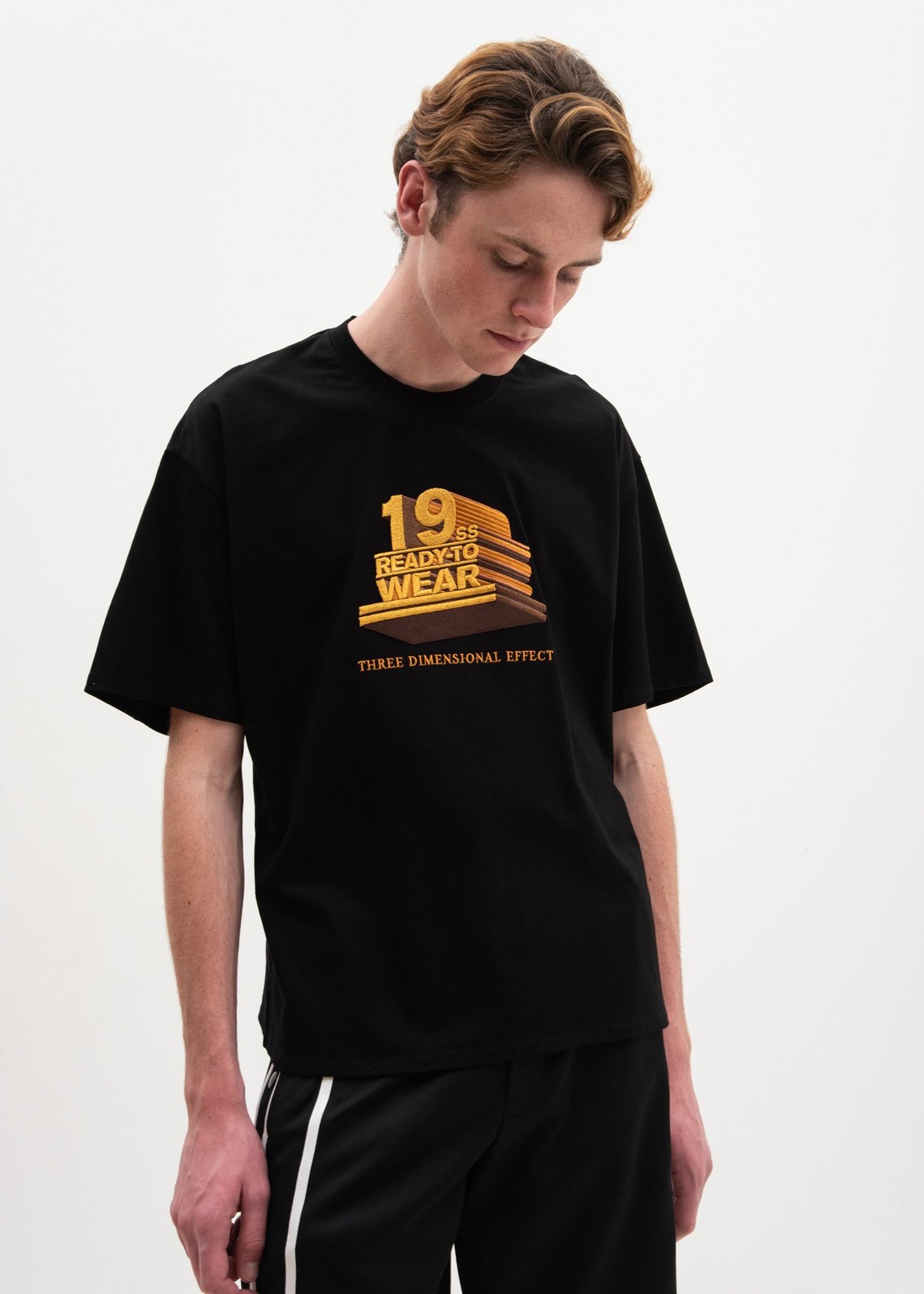 Doublet 19SS 3D Embroidery T-Shirt - Black | Garmentory