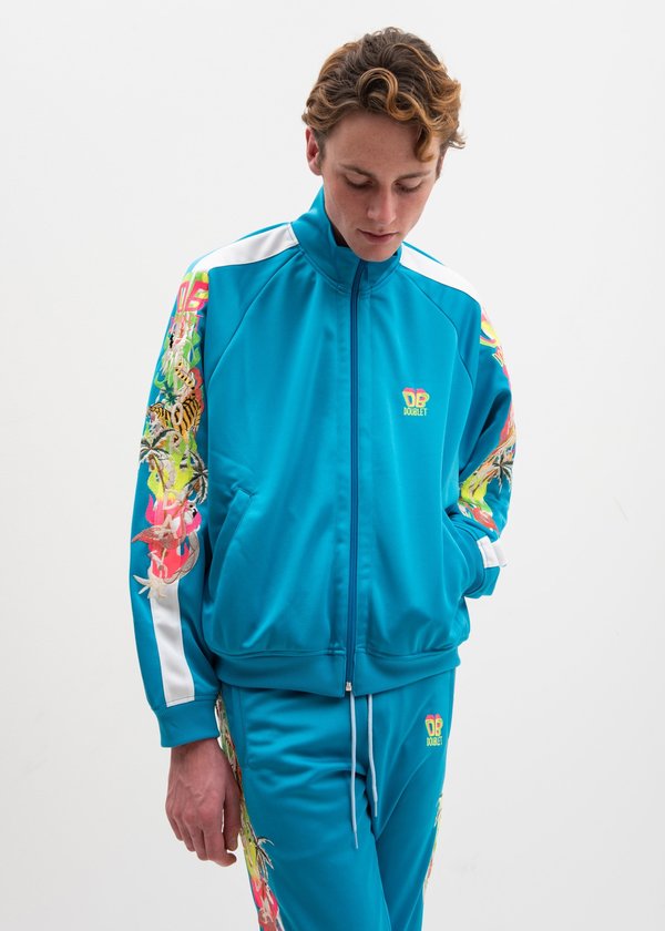 Doublet Chaos Embroidery Track Jacket - Light Blue | Garmentory Doublet Chaos Embroidery Track Jacket - Light Blue | Garmentory