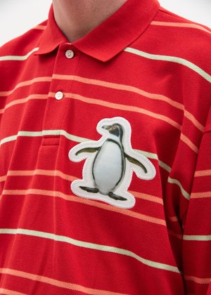 Doublet 3D Patch Polo Shirt - Red | Garmentory