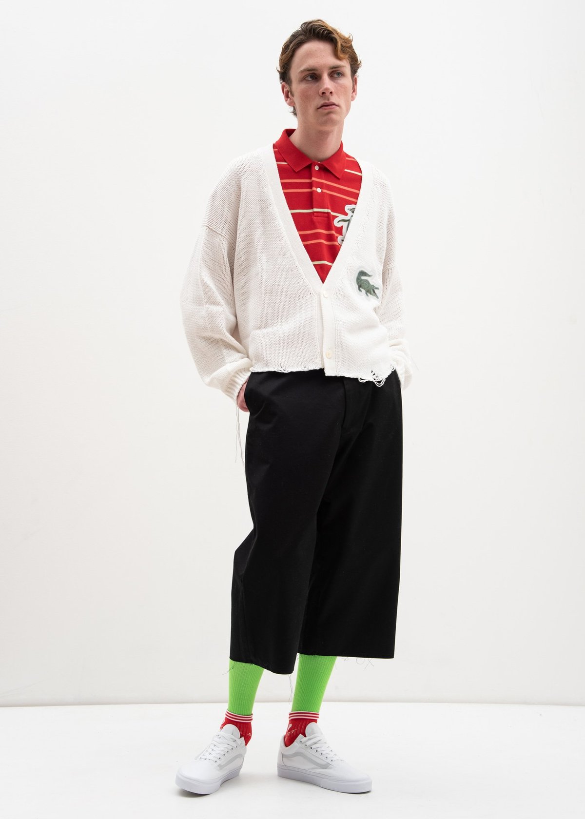 Doublet 3D Patch Polo Shirt - Red | Garmentory