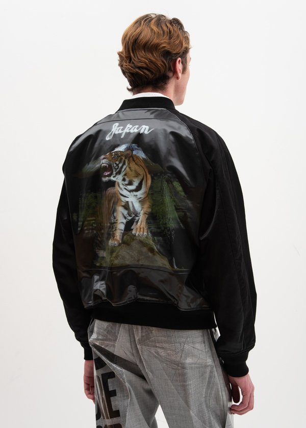 ジャケット・アウター doublet 3D PRITED SOUVENIR JACKET TIGER Doublet Tiger 3D Printed Souvenir Jacket - black | Garmentory