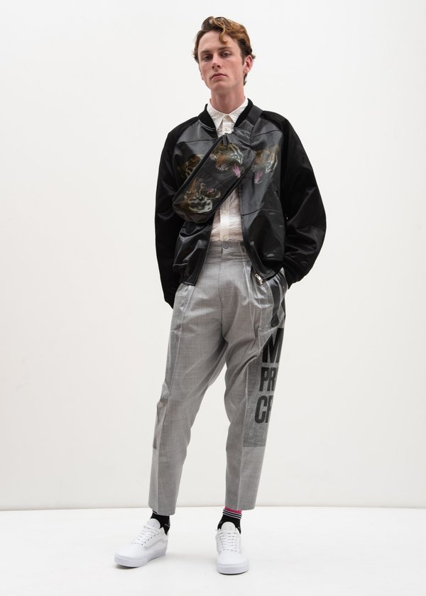 Doublet Tiger 3D Printed Souvenir Jacket - black | Garmentory