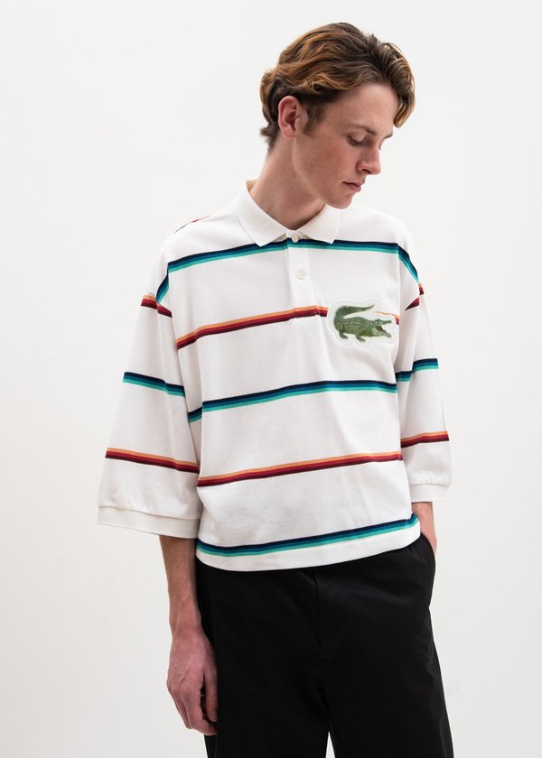 Doublet 3D Patch Polo Shirt - White | Garmentory