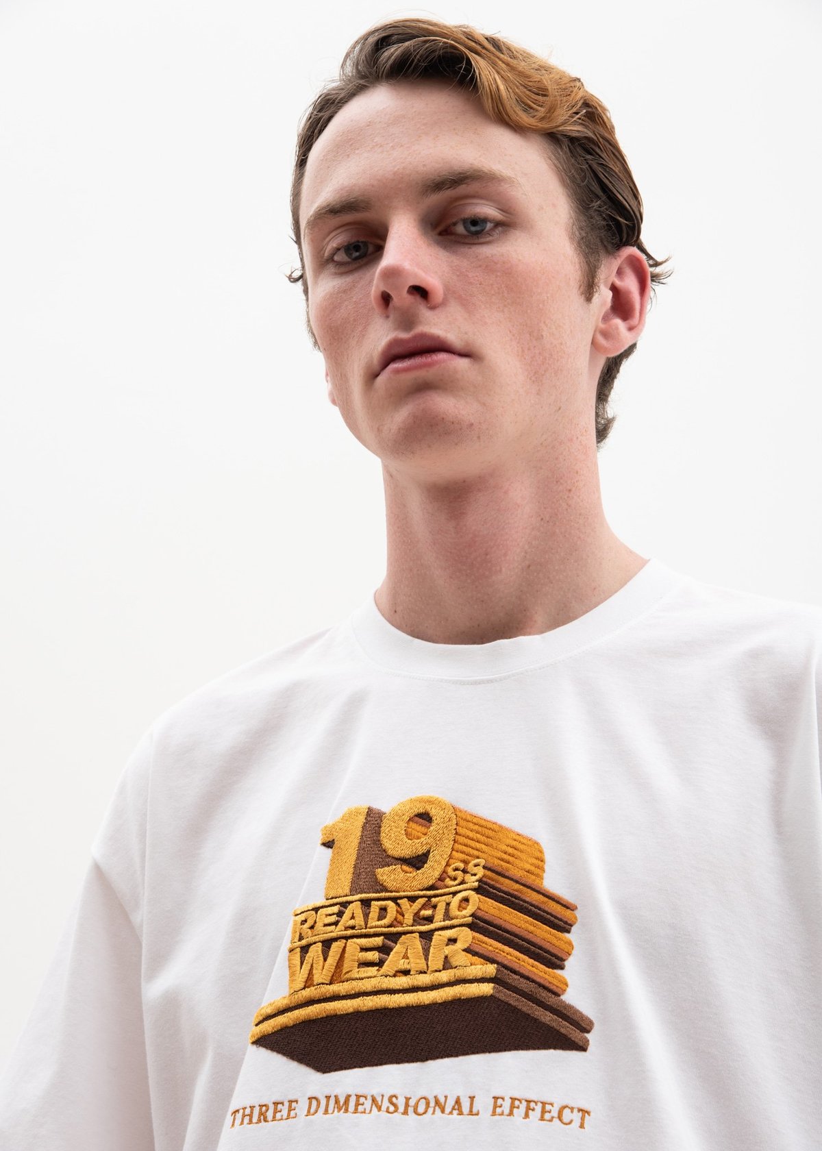 Doublet 19SS 3D Embroidery T-Shirt - White | Garmentory