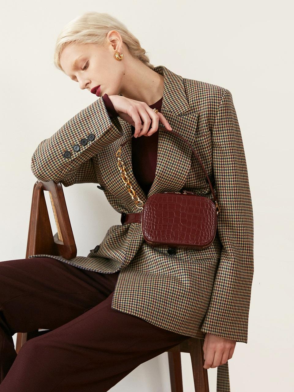 ★DE MERIEL★ Belt Bag Crocodile_2Color DEMERIEL Crocodile Belt Bag | Garmentory