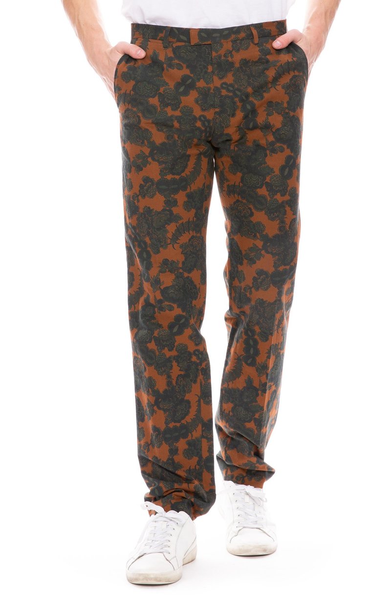 Dries Van Noten Paisley Print Pant - Rust | Garmentory