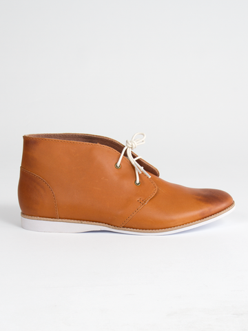 The Chukka - Cognac Distressed Leather The Chukka - Cognac Distressed Leather