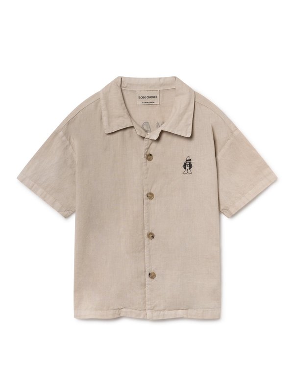 KIDS Bobo Choses Hawaiana Buttondown - Light Grey KIDS Bobo Choses Hawaiana Buttondown - Light Grey