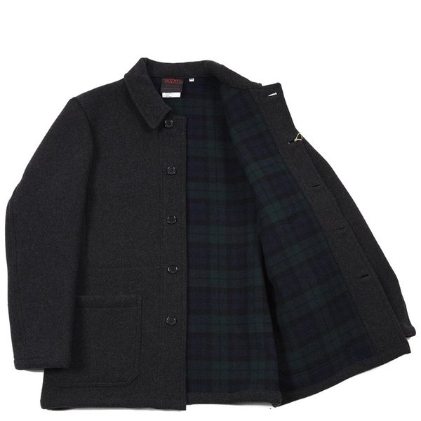 ジャケット・アウター VETRA WOOL MELTON DOUBLE JACKET Vetra Double Face Workwear Melton Jacket - Anthracite | Garmentory