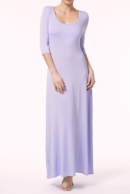 Fleurt 3/4 Sleeve Long Dress Fleurt 3/4 Sleeve Long Dress