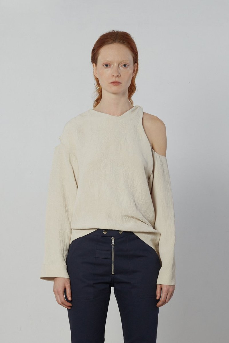 asymmetrical cutout top