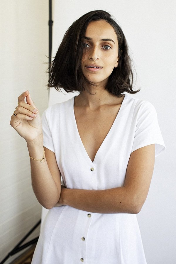 Rollas Milla Linen Dress - White | Garmentory