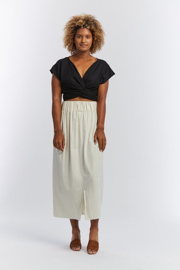 miranda bennett paper bag skirt