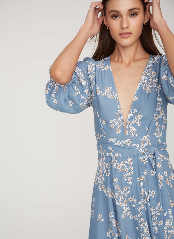 faithfull the brand chloe midi dress