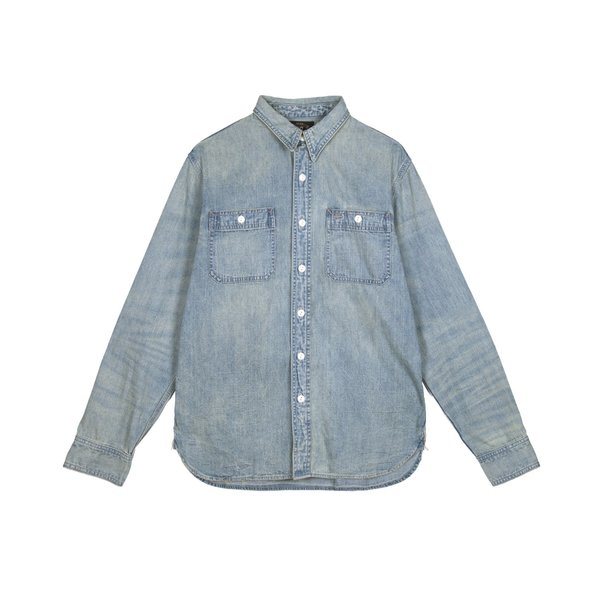 RRL　Indigo Denim Work Shirt Indigo Denim Workshirt | Ralph Lauren