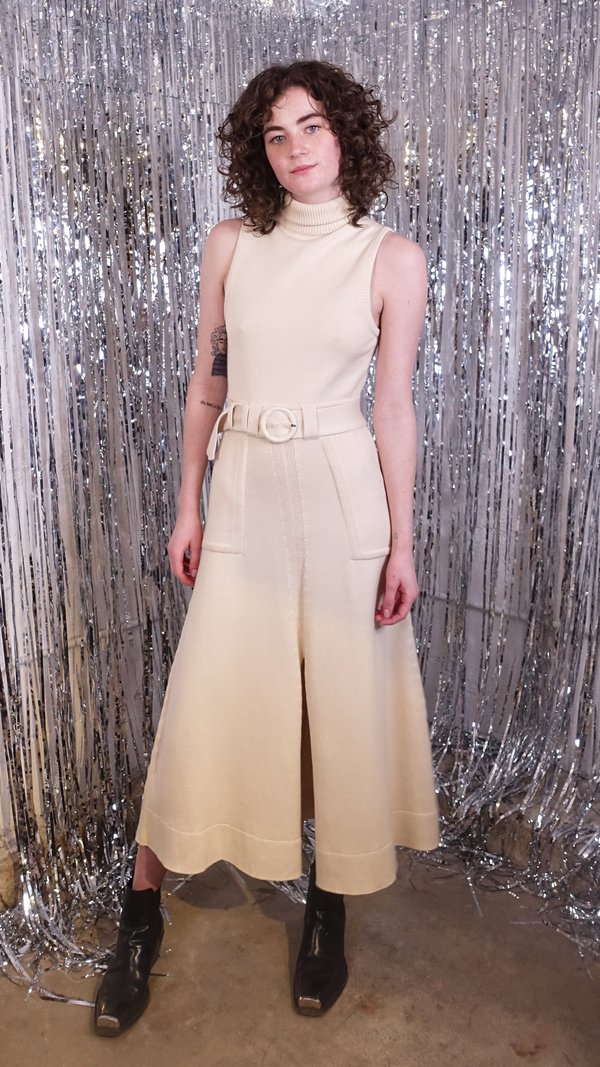 mara hoffman knit dress Marilyn, a knit dream in cream