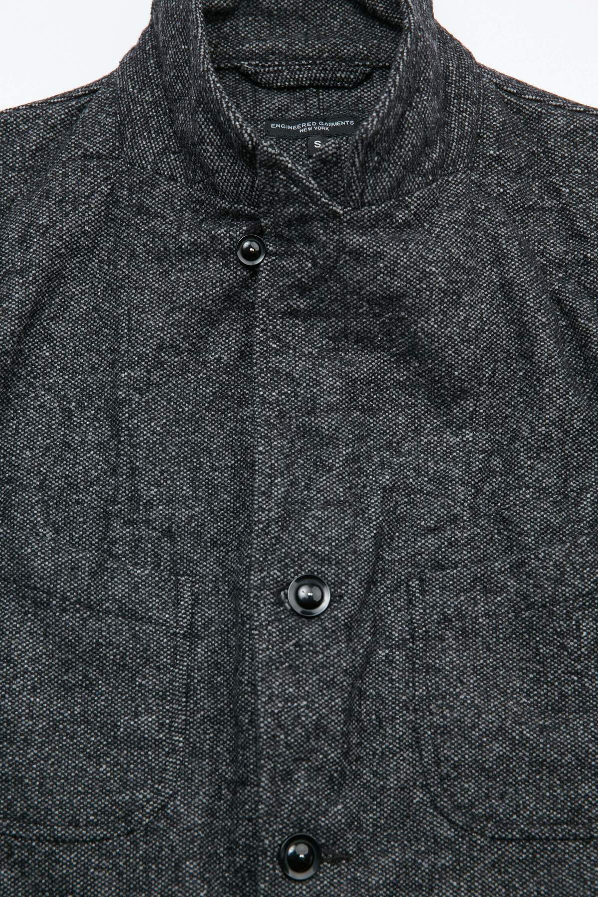 Engineered Garments Wool Homespun Bedford Jacket - Grey | Garmentory