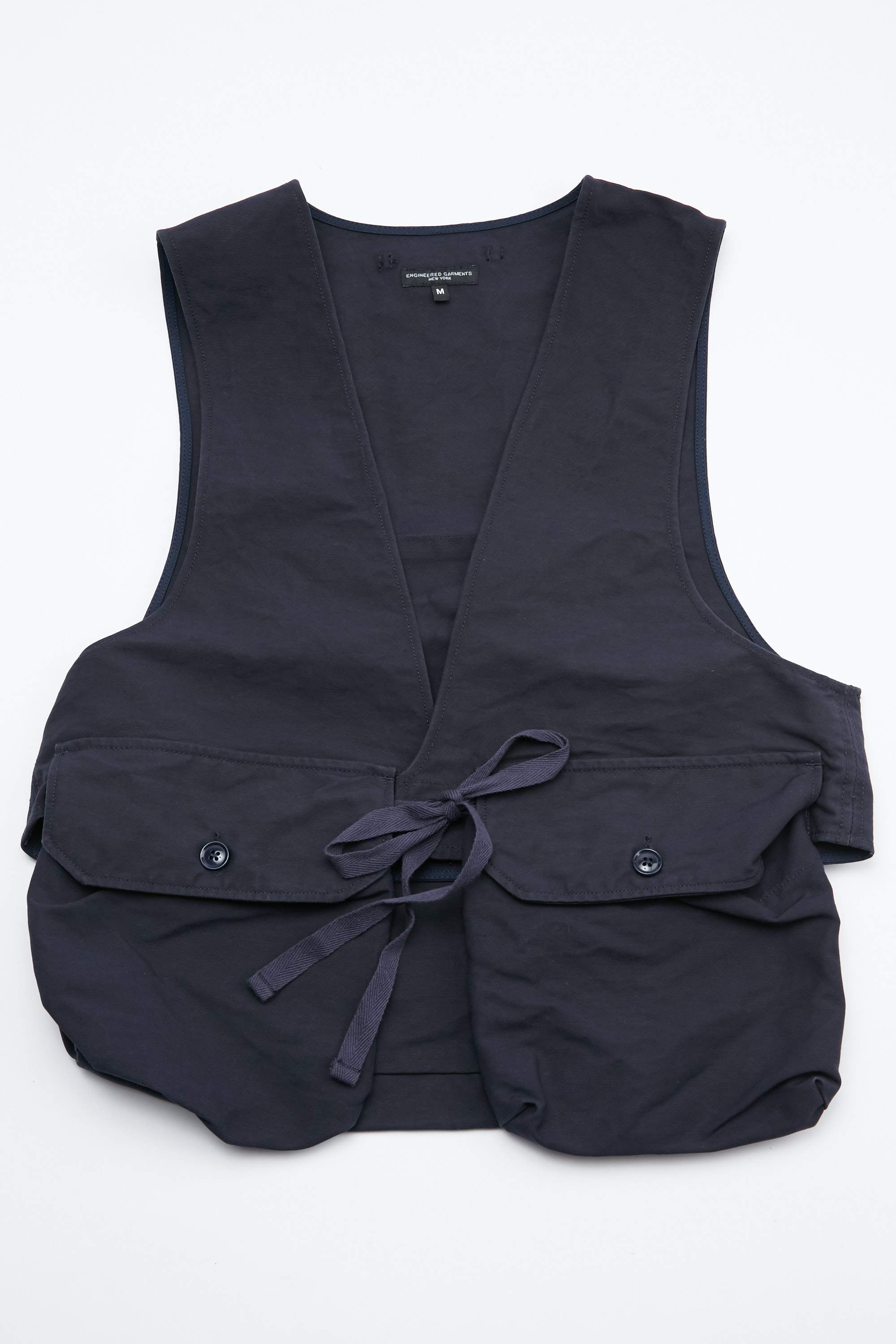 Engineered Garments Cotton Double Cloth Fowl Vest - Dark Navy