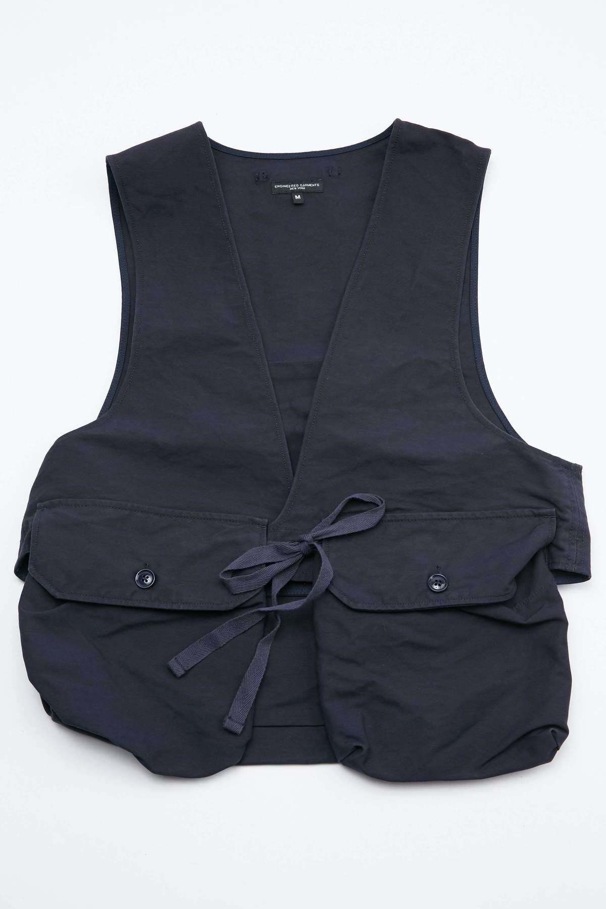 Engineered Garments Cotton Double Cloth Fowl Vest - Dark Navy