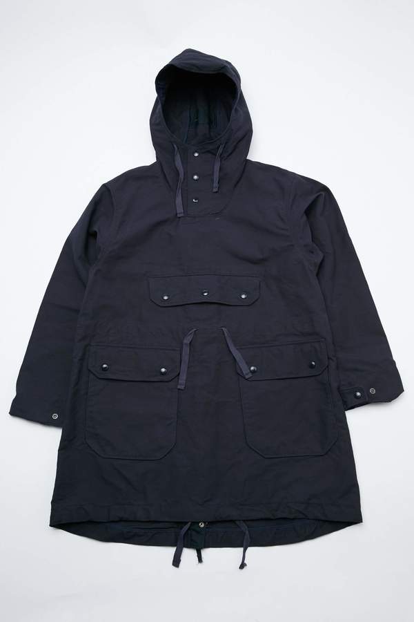 Engineered Garments Cotton Double Cloth Over Parka - Dark Navy