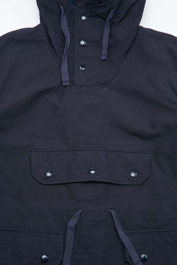 ジャケット・アウター Engineered garments over parka d.navy S Engineered Garments Cotton Double Cloth Over Parka - Dark Navy