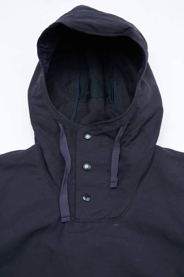 ジャケット・アウター Engineered garments over parka d.navy S Engineered Garments Cotton Double Cloth Over Parka - Dark Navy