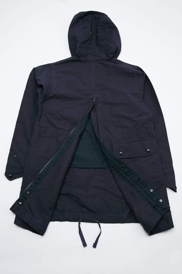 Engineered Garments Cotton Double Cloth Over Parka - Dark Navy